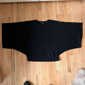 BCBG black merino wool dolman sleeve sweater M